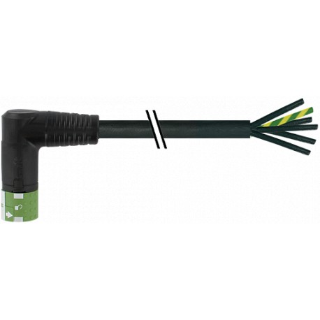 7000-P8132-P841000 - 7000-P8132-P841000 MURRELEKTRONIK MQ15-X-Power female 90° left, with cable PUR 6x1.5 black UL/CSA + drag cha..