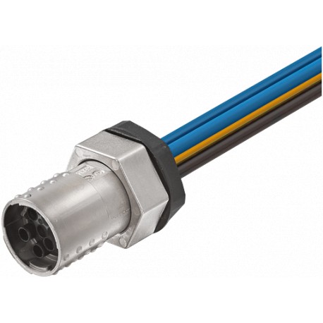 7000-P8291-P820025 - 7000-P8291-P820025 MURRELEKTRONIK MQ15-X-Power female receptacle front mount shielded PVC 4x2.5 0,25m