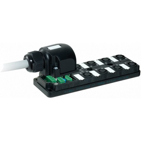 276600 - 276600 MURRELEKTRONIK MVP12, 8XM12, 4 pole, pluggable cable 10.0m PUR/PVC 16x0,34 + 5x0,75, without LEDs