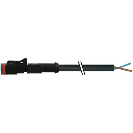 7072-72021-7541500 - 7072-72021-7541500 MURRELEKTRONIK Valve plug MDC06-2s LED with cable PUR 2x0.75 black UL/CSA + drag chain 15m