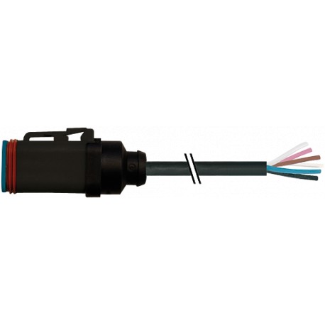 7072-72221-5720500 - 7072-72221-5720500 MURRELEKTRONIK Valve plug MDC06-6s with cable PUR 6x0.75 black UL/CSA + drag chain 5m