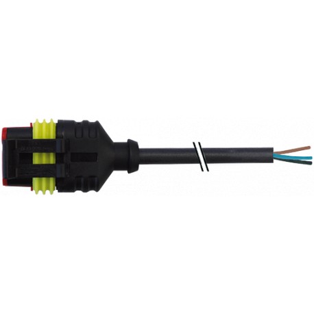 7072-73081-5130150 - 7072-73081-5130150 MURRELEKTRONIK Valve plug SuperSeal female 3 pole with cable PUR 3x0.75 black 1,5m