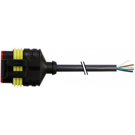 7072-73161-5141000 - 7072-73161-5141000 MURRELEKTRONIK Valve plug SuperSeal female 4 pole with cable PUR 4x0.75 black 10m