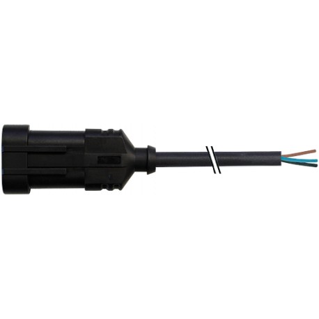 7072-73381-5131000 - 7072-73381-5131000 MURRELEKTRONIK Valve plug SuperSeal male 3 pole with cable PUR 3x0.75 black 10m