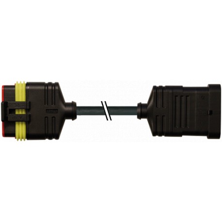 7072-76121-5160100 - 7072-76121-5160100 MURRELEKTRONIK SuperSeal male 6 pole / SuperSeal female 6 pole PUR 6x0.75 black 1m