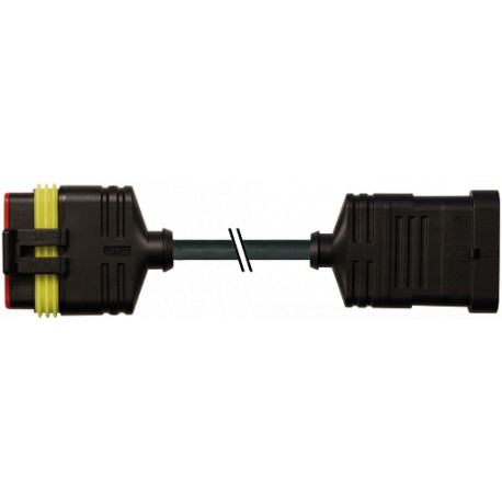 7072-76121-5160300 - 7072-76121-5160300 MURRELEKTRONIK SuperSeal male 6 pole / SuperSeal female 6 pole PUR 6x0.75 black 3m
