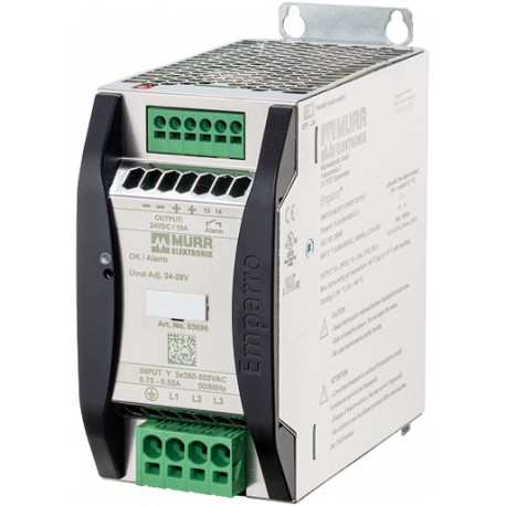 85696 - 85696 MURRELEKTRONIK Emparro Power Supply 3-phase IN: 360 500VAC OUT: 24-28V/10ADC