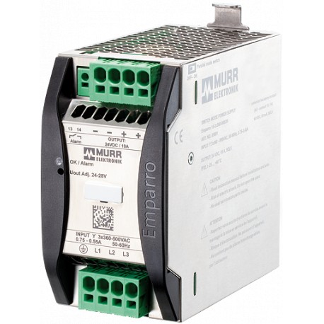 87691 - 87691 MURRELEKTRONIK Emparro Power Supply 3-phase IN: 360 500VAC OUT: 24-28V/10ADC