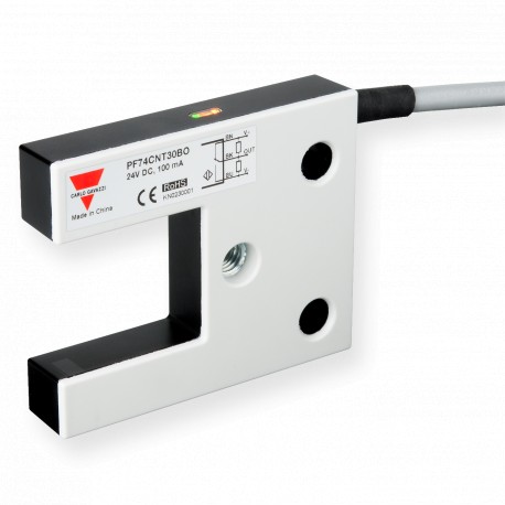 PF74CNT30BO - PF74CNT30BO CARLO GAVAZZI System: Fork Sensor, Housing: rectangular, Sensing range: 5 ... 55 mm, Connection:..