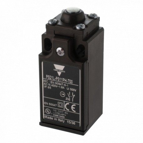 PS21L-PS11PH-T00 - PS21L-PS11PH-T00 CARLO GAVAZZI The end of the race with actuator push button metal + board, contacts 1 no + ..