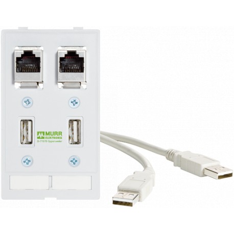 4000-68000-0990000 - 4000-68000-0990000 MURRELEKTRONIK MODLINK MSDD DATA INSERT, 2×USB-A Buchse/male 0,7m cable + 2xRJ45
