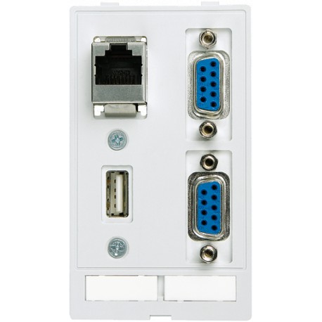 4000-68000-1180000 - 4000-68000-1180000 MURRELEKTRONIK MODLINK MSDD DATA INSERT, 2×SUB-D9 Buchse/Buchse + 1×RJ45 + 1xUSB-A