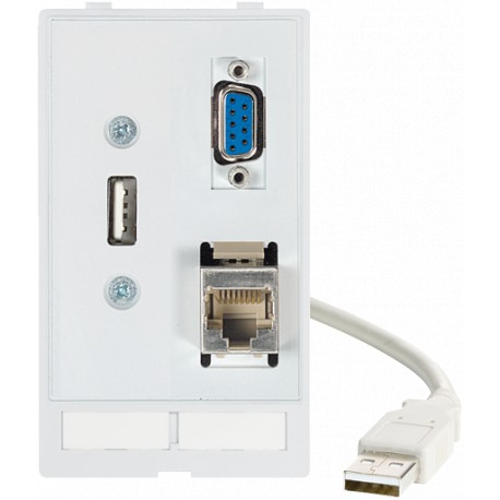 4000-68000-1400000 - 4000-68000-1400000 MURRELEKTRONIK MODLINK MSDD DATA INSERT, 1×SUB-D9 Buchse/male+ 1×RJ45+ 1xUSB-A Buchse/mal..