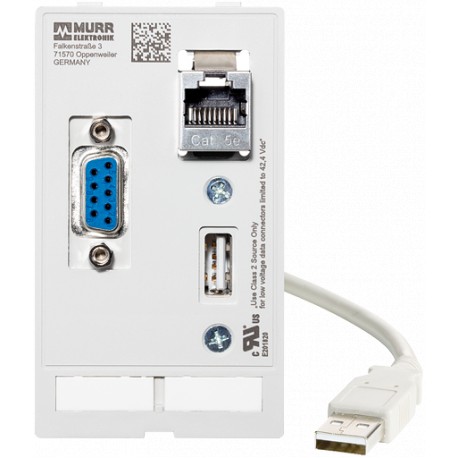 4000-68000-1420000 - 4000-68000-1420000 MURRELEKTRONIK MODLINK MSDD DATA INSERT, 1×SUB-D9 Buchse/Buchse+ 1×RJ45+ 1xUSB-A Buchse/m..