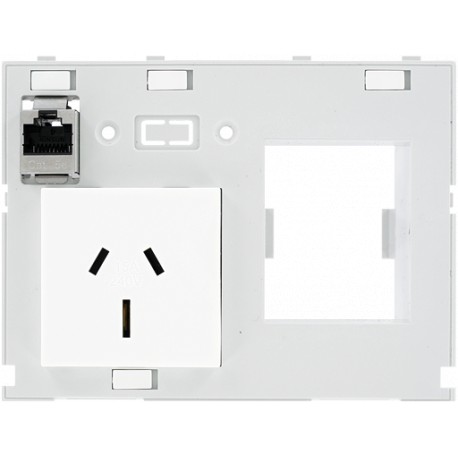 4000-68000-4360001 - 4000-68000-4360001 MURRELEKTRONIK MODLINK MSDD DBL COMBI INSERT AUSTRALIA, 1xRJ45 Buchse/Buchse + RCD opening