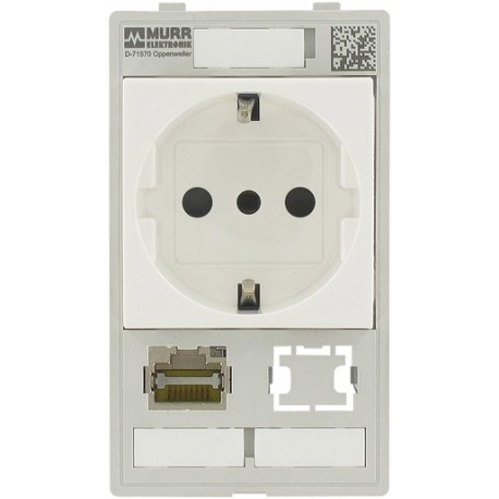 4000-68000-4530001 - 4000-68000-4530001 MURRELEKTRONIK MODLINK MSDD SINGLE COMBI INSERT ITALY, 1x RJ45 + 1x Datenausschnitt