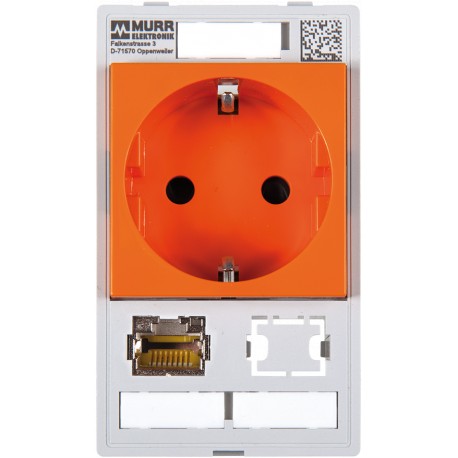 4000-68000-4620001 - 4000-68000-4620001 MURRELEKTRONIK MODLINK MSDD SINGLE COMBI INSERT GERMANY ORANGE, 1x RJ45 + 1x Datenausschn..