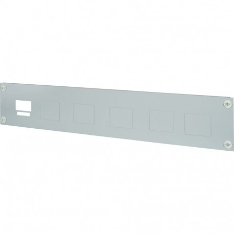 BPZ-FP/S-NZM1X-6/6-1200-MV - BPZ-FP/S-NZM1X-6/6-1200-MV 195396 Y7-195396 EATON ELECTRIC Front plate multiple mounting NZM1, vertical, HxW..