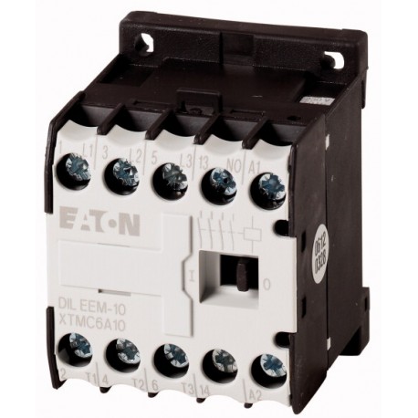 DILEEM-10-G(60VDC) - DILEEM-10-G(60VDC) 051641 XTMC6A10D0 EATON ELECTRIC Contactor, 3p+1N/O, 3kW/400V/AC3
