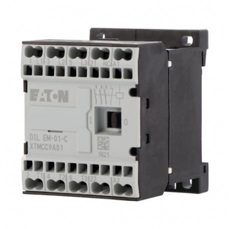 DILEM-01-G-C(220VDC) - DILEM-01-G-C(220VDC) 231695 Y7-231695 EATON ELECTRIC Contactor, 3p+1N/C, 4kW/400V/AC3