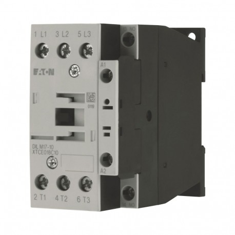 DILM17-10(TVC100) - DILM17-10(TVC100) 277014 XTCE018C10E6 EATON ELECTRIC Contactor, 3 pole, 380 V 400 V 7.5 kW, 1 N/O, TVC100: 1..