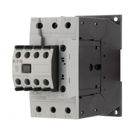 DILM50-22(400V50HZ,440V60HZ) - DILM50-22(400V50HZ,440V60HZ) 277864 Y7-277864 EATON ELECTRIC Contactor, 3p+2N/O+2N/C, 22kW/400V/AC3