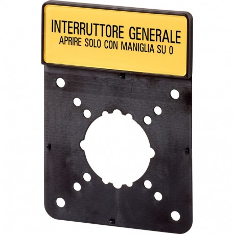 ZFS(IT)-P5 - ZFS(IT)-P5 186882 Y7-186882 EATON ELECTRIC Clamp with label, Open main switch only in 0 position, in IT, For..