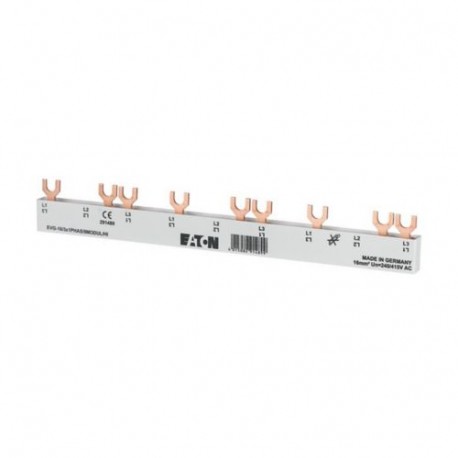 EVG-16/3X1PHAS/6MODUL/HI - EVG-16/3X1PHAS/6MODUL/HI 291487 Y7-291487 EATON ELECTRIC EV busbars 3Ph., 8.5HP, for auxiliary contact unit