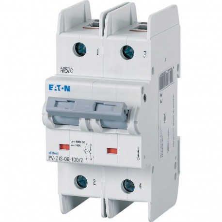 PV-DIS-06-100/2 - PV-DIS-06-100/2 185502 Y7-185502 EATON ELECTRIC Switch disconnector, DC, 600V, 100 A