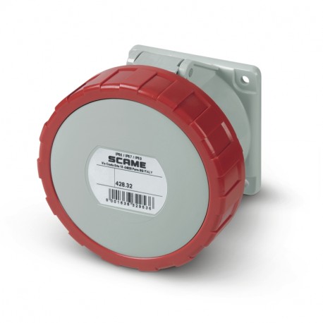 428.32665 - 428.32665 SCAME FLUSH MOUNTING SOCKET IP66/IP67 3P+E 32A