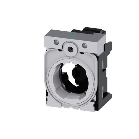 3SU1551-1AB20-3AA0 - 3SU1551-1AB20-3AA0 SIEMENS holder, universal, 3-way, plastic/metal, LED module, red, 24 V AC/DC, spring-load..