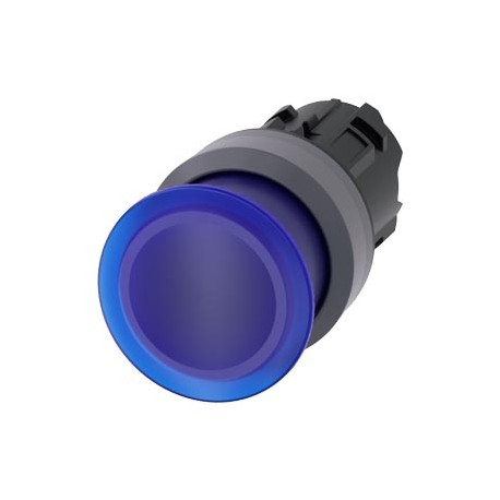 3SU1031-1AD50-0AA0 - 3SU1031-1AD50-0AA0 SIEMENS Illuminated mushroom pushbutton, 22 mm, round, plastic with metal front ring, blu..