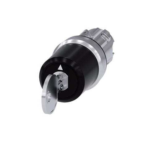 3SU1050-5JL01-0AA0 - 3SU1050-5JL01-0AA0 SIEMENS Key-operated switch CES With key monitoring, 22 mm, round, metal shiny, lock numb..