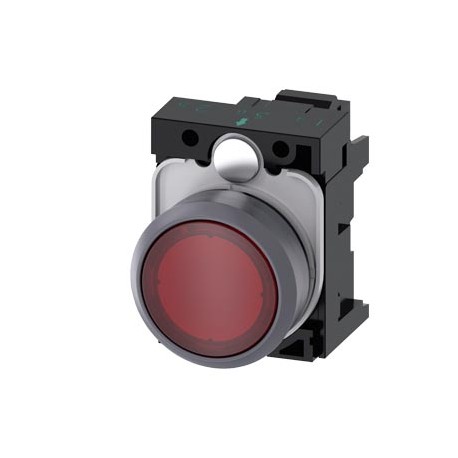 3SU1132-0AD20-3AA0 - 3SU1132-0AD20-3AA0 SIEMENS Indicator light, in illuminated pushbutton design, 22 mm, round, plastic with met..