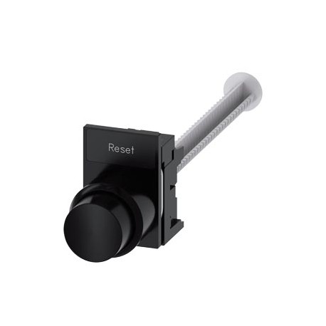 3SU1200-0KB10-0AA0 - 3SU1200-0KB10-0AA0 SIEMENS Pushbutton, compact, with extended stroke (12 mm), 22 mm, round, plastic, black, ..