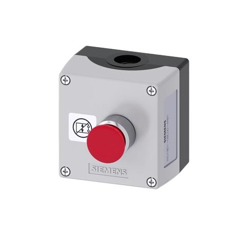 3SU1801-0BC00-4AB1 - 3SU1801-0BC00-4AB1 SIEMENS Enclosure for command devices 22 mm, round, enclosure material plastic, enclosure..