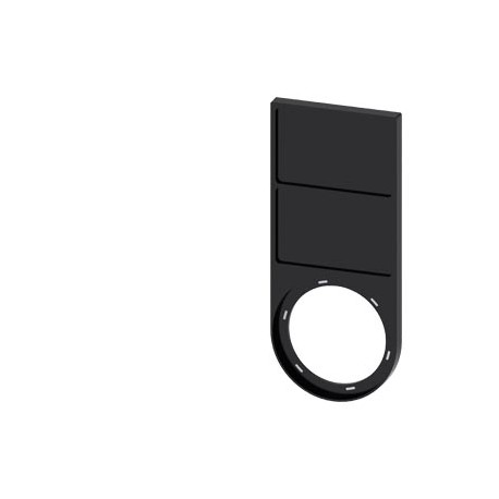 3SU1900-0BQ10-0AA0 - 3SU1900-0BQ10-0AA0 SIEMENS Label holder, flat, Frame rounded off at the bottom black, for 2 labeling plates ..