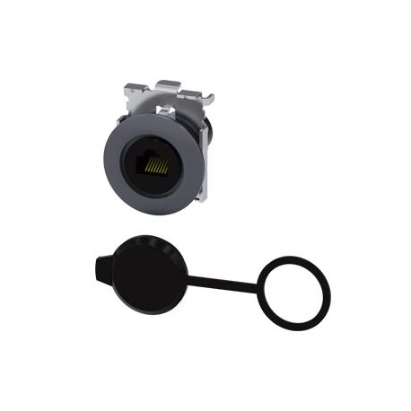 3SU1960-0GB80-0AA0 - 3SU1960-0GB80-0AA0 SIEMENS RJ45 connection: 30 mm, Metal matt, sand gray