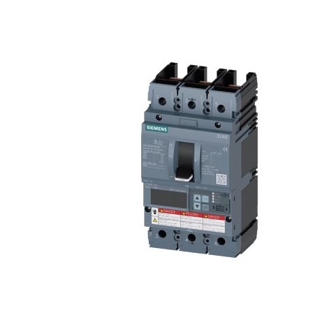 3VA6110-8KM31-0AA0 - 3VA6110-8KM31-0AA0 SIEMENS circuit breaker 3VA6 UL frame 150 breaking capacity class L 150kA @ 480V 3-pole, ..