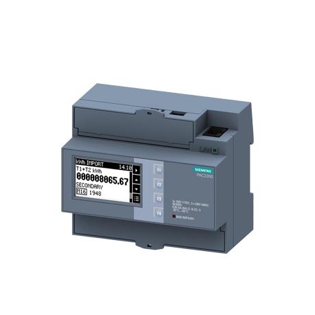 7KM2200-2EA30-1JA1 - 7KM2200-2EA30-1JA1 SIEMENS SENTRON, measuring device, 7KM PAC2200, LCD, L-L: 400 V, L-N: 230 V, 5 A, strd ra..
