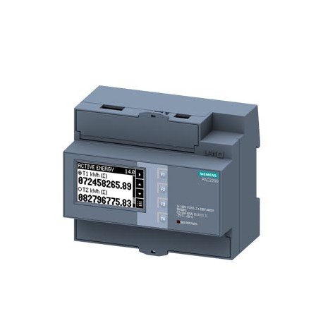7KM2200-2EA40-1DA1 - 7KM2200-2EA40-1DA1 SIEMENS SENTRON, measuring device, 7KM PAC2200, LCD, L-L: 400 V, L-N: 230 V, 65 A, strd r..