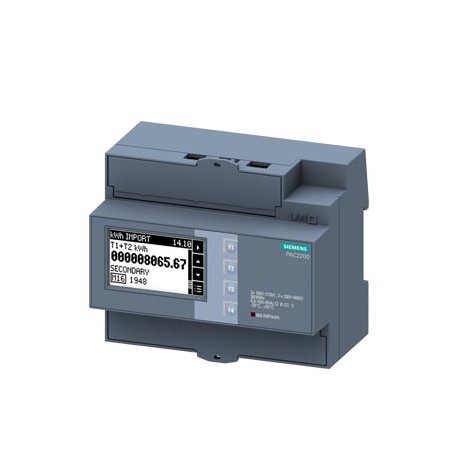 7KM2200-2EA40-1GA1 - 7KM2200-2EA40-1GA1 SIEMENS SENTRON, measuring device, 7KM PAC2200, LCD, L-L: 400 V, L-N: 230 V, 65 A, strd r..