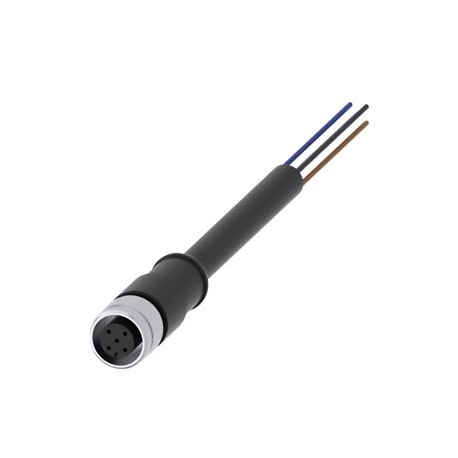 3SX5601-3SB55 - 3SX5601-3SB55 SIEMENS Connecting cable with M12 socket 5-pole and free cable end, 5 m long for connecting po..