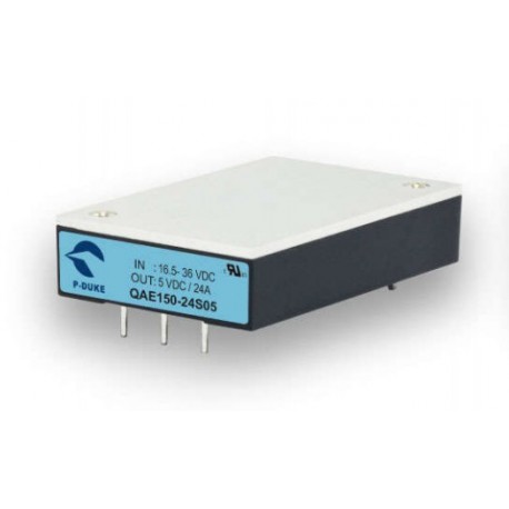 QAE150-12S24 - QAE150-12S24 MEANWELL DC-DC converter. Quarter-Brick format. Input range 2-to-1. Regulated output. Isolation..