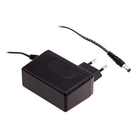 GSM60E24-P1J - GSM60E24-P1J MEANWELL AC-DC Ultra slim Wall mount medical adaptor, Output 24VDC / 2.5A, Equipped with 2 pin ..