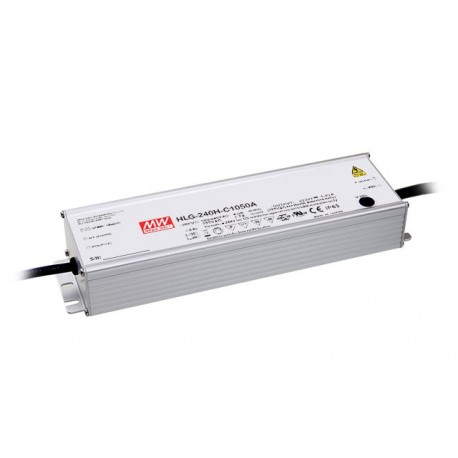 HLG-240H-C1400A - HLG-240H-C1400A MEANWELL AC-DC Single output LED driver Constant Current (CC) with built-in PFC, Output 179V..