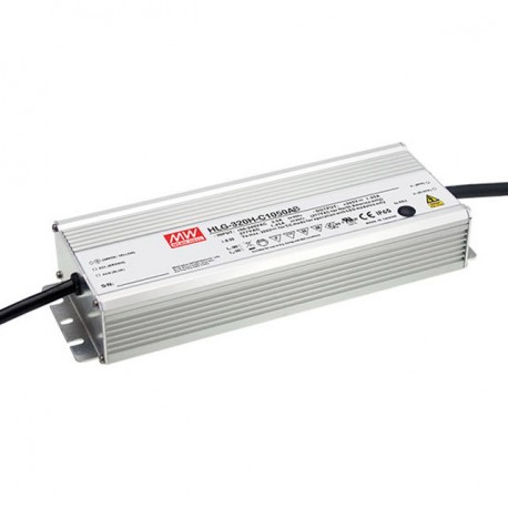 HLG-320H-C3500AB - HLG-320H-C3500AB MEANWELL AC-DC Single output LED driver Constant current (CC) with built-in PFC, Output 91V..