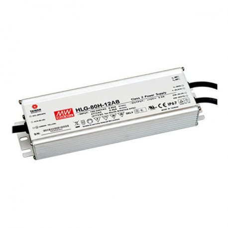 HLG-80H-20AB - HLG-80H-20AB MEANWELL AC-DC Single output LED driver Mix mode (CV+CC) with built-in PFC, Output 20VDC / 4A, ..