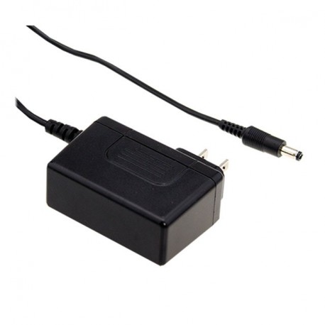 GSM60U12-P1J - GSM60U12-P1J MEANWELL AC-DC Ultra slim Wall mount medical adaptor, Output 12VDC / 4.5A, Equipped with 2 pin ..