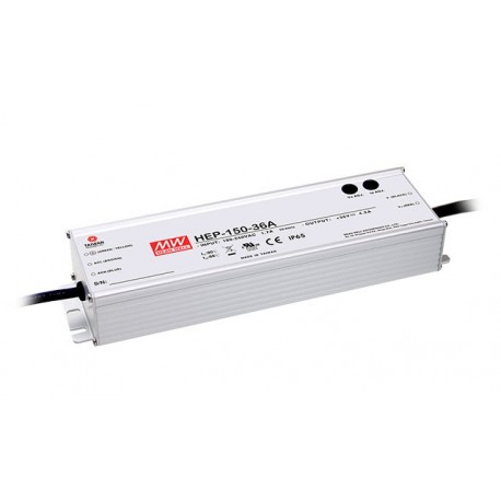 HEP-150-36 - HEP-150-36 MEANWELL AC-DC Single output industrial power supply with PFC, Output 36VDC / 4.2A, fixed Vo-Io l..